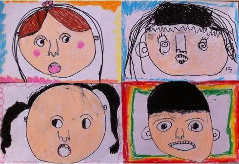 幼儿园中班美术活动教案：我的自画像